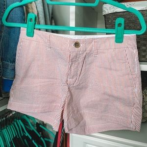 Old Navy Red Seersucker Shorts